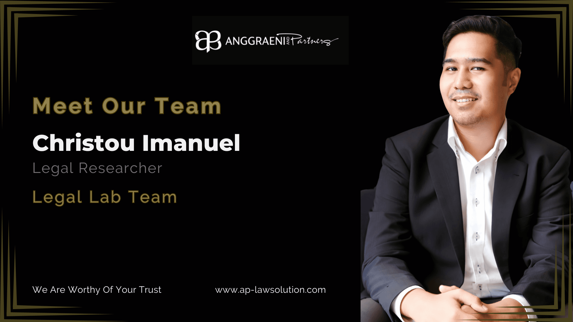 Featured Image for Meet our Team: Christou Imanuel Siregar